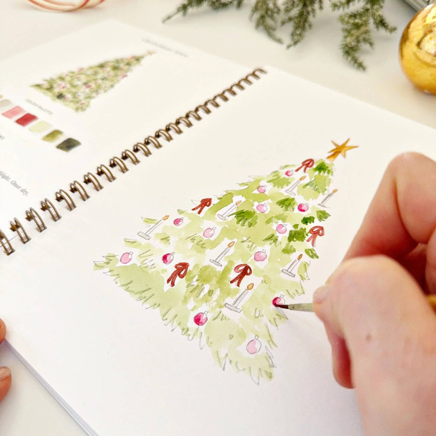 Aquarelverf werkboek - Notenkraker - emily lex studio watercolor workbook
