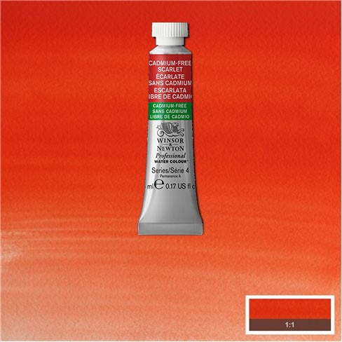 Cadmium-FREE Scarlet 5ml 903 S4 Artist's Aquarel Winsor & Newton