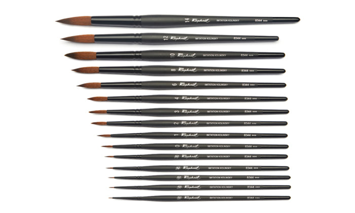 Raphael Stradivarius penseel aquarelverf 8344.4 imitatie kolinsky Travel Brush