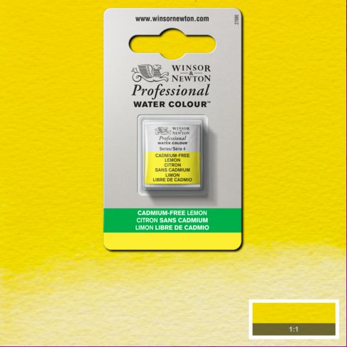 Cadmium FREE Lemon napje 898 S4 Artist's Aquarel Winsor & Newton