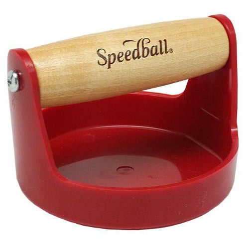 Speedball baron professioneel, hand baren voor hand drukwerk van monoprint, lino- of houtsnede