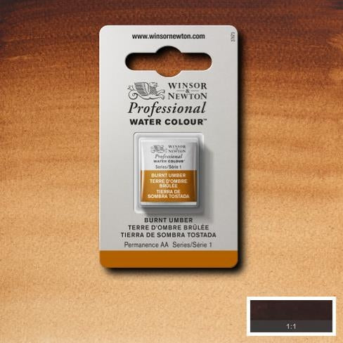 Burnt Umber napje 076 S1 Artist's Aquarel Winsor & Newton
