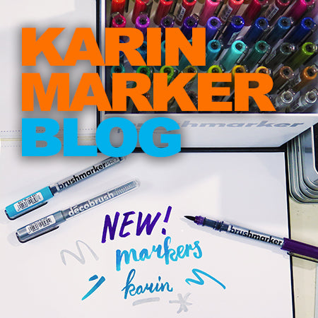 Karin Markers - Brushmarker PRO, DecoBrush en de Pigment DecoBrush