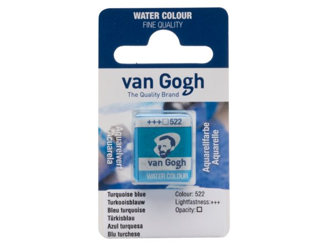 Turkooiseblauw 522 napje Van Gogh Aquarelverf