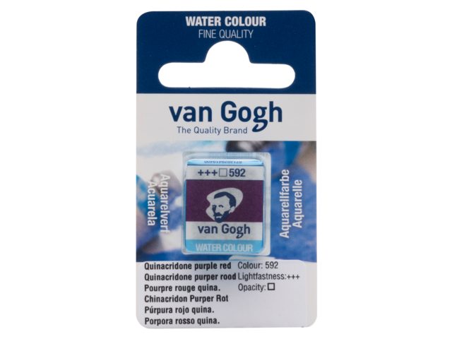 Quinacridone purper rood 592 napje Van Gogh Aquarelverf