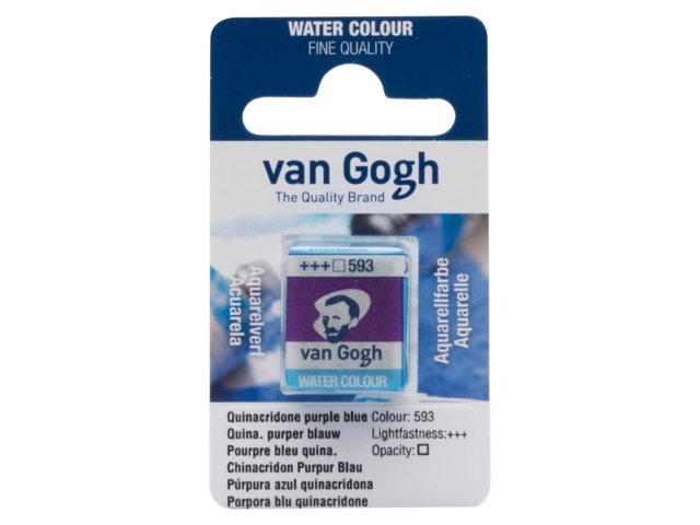 Quinacridone purper blauw 593 napje Van Gogh Aquarelverf