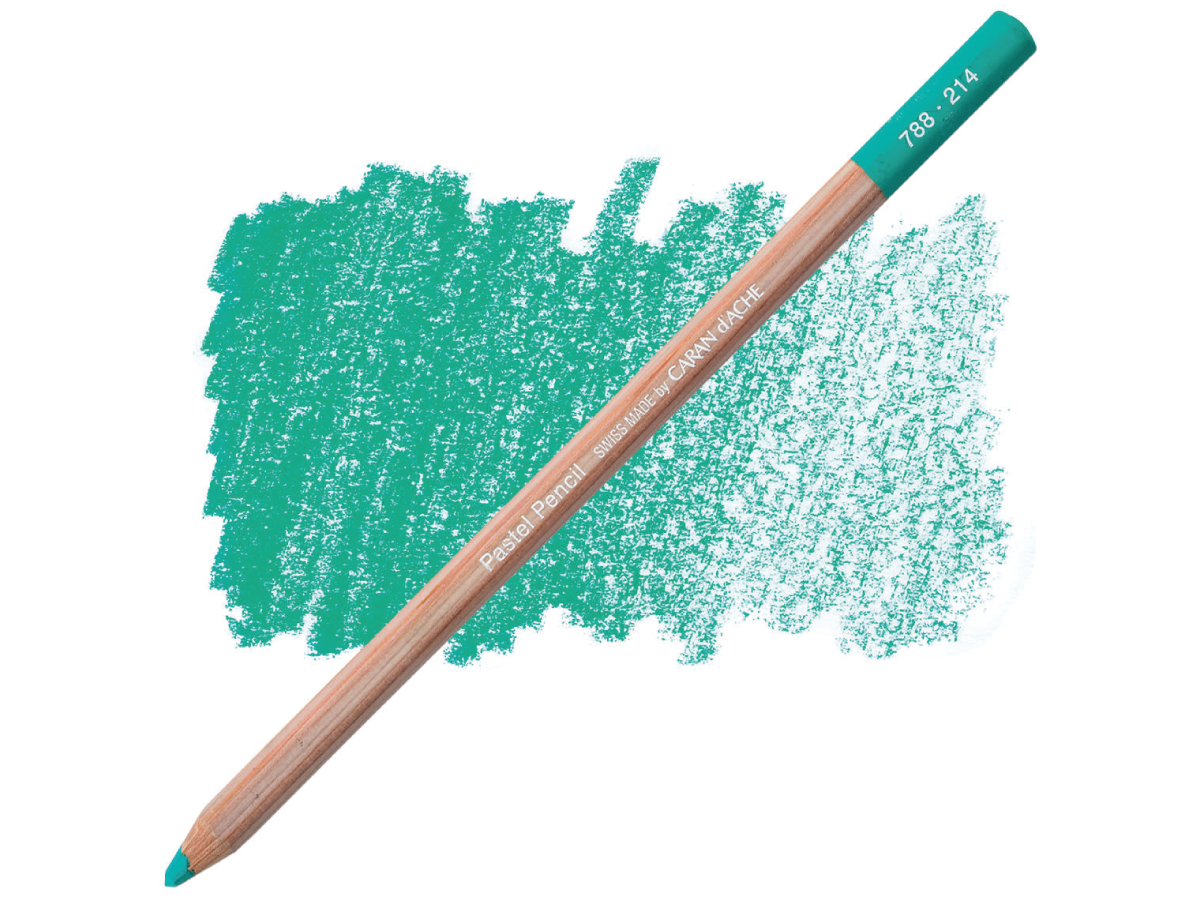 214 Beryl Green Pastel Potlood Caran D'Ache