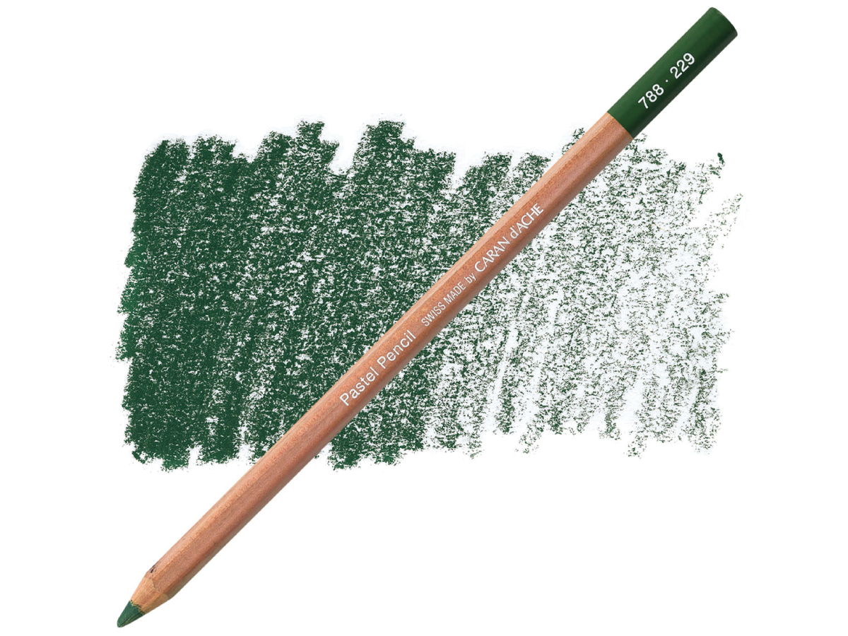 229 Dark Green Pastel Potlood Caran D'Ache