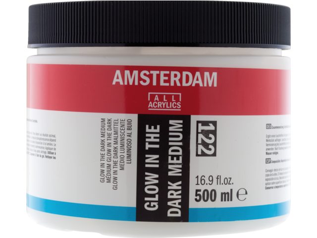 Glow in the dark medium 122 – 500 ml Amsterdam