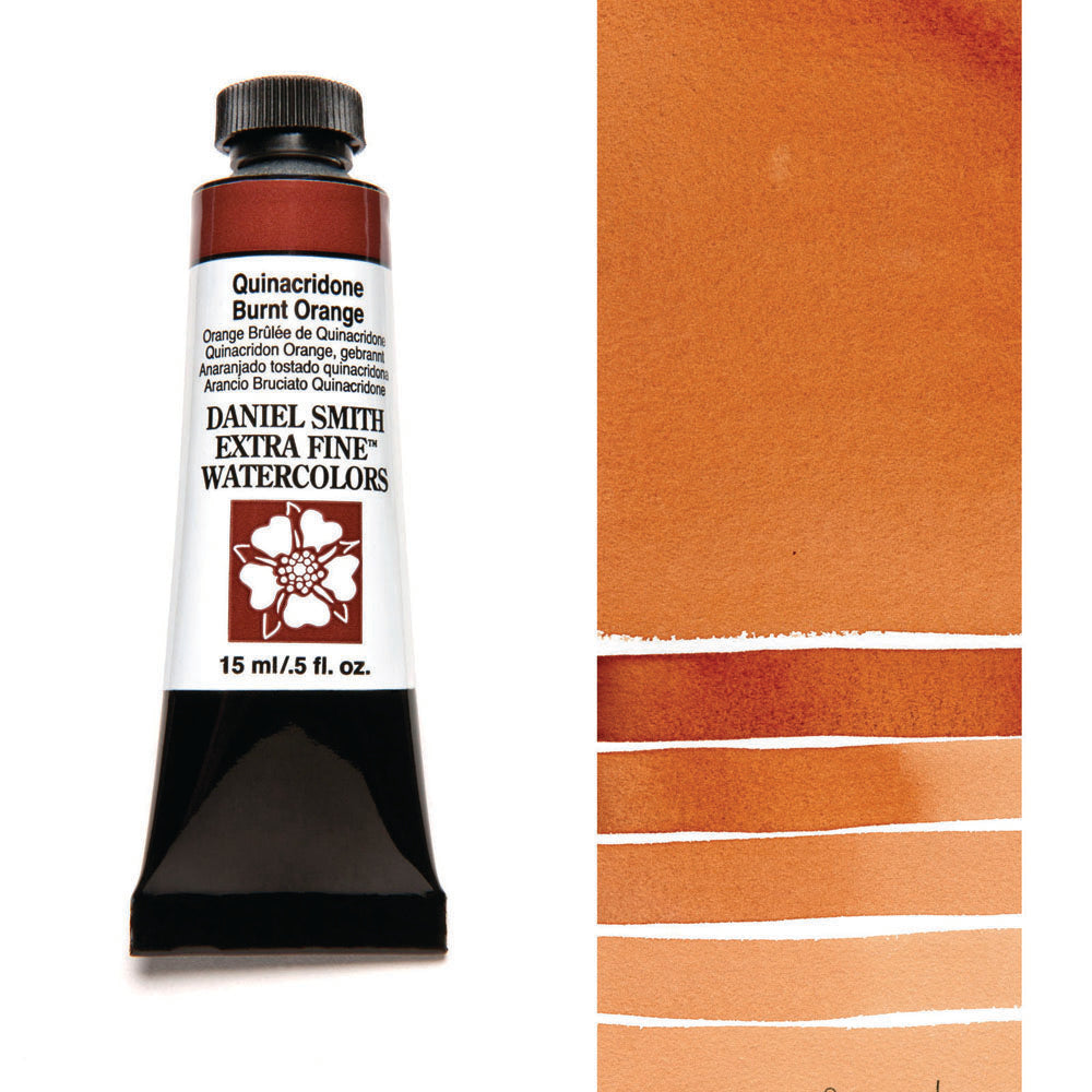 Quinacridone Burnt Orange Serie 2 Watercolor 15 ml. Daniel Smith