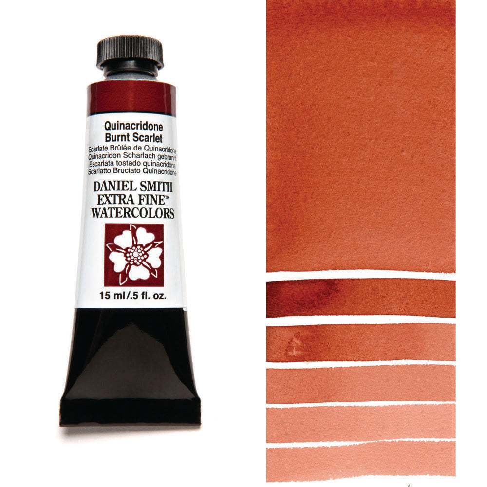 Quinacridone Burnt Scarlet Serie 2 Watercolor 15 ml. Daniel Smith