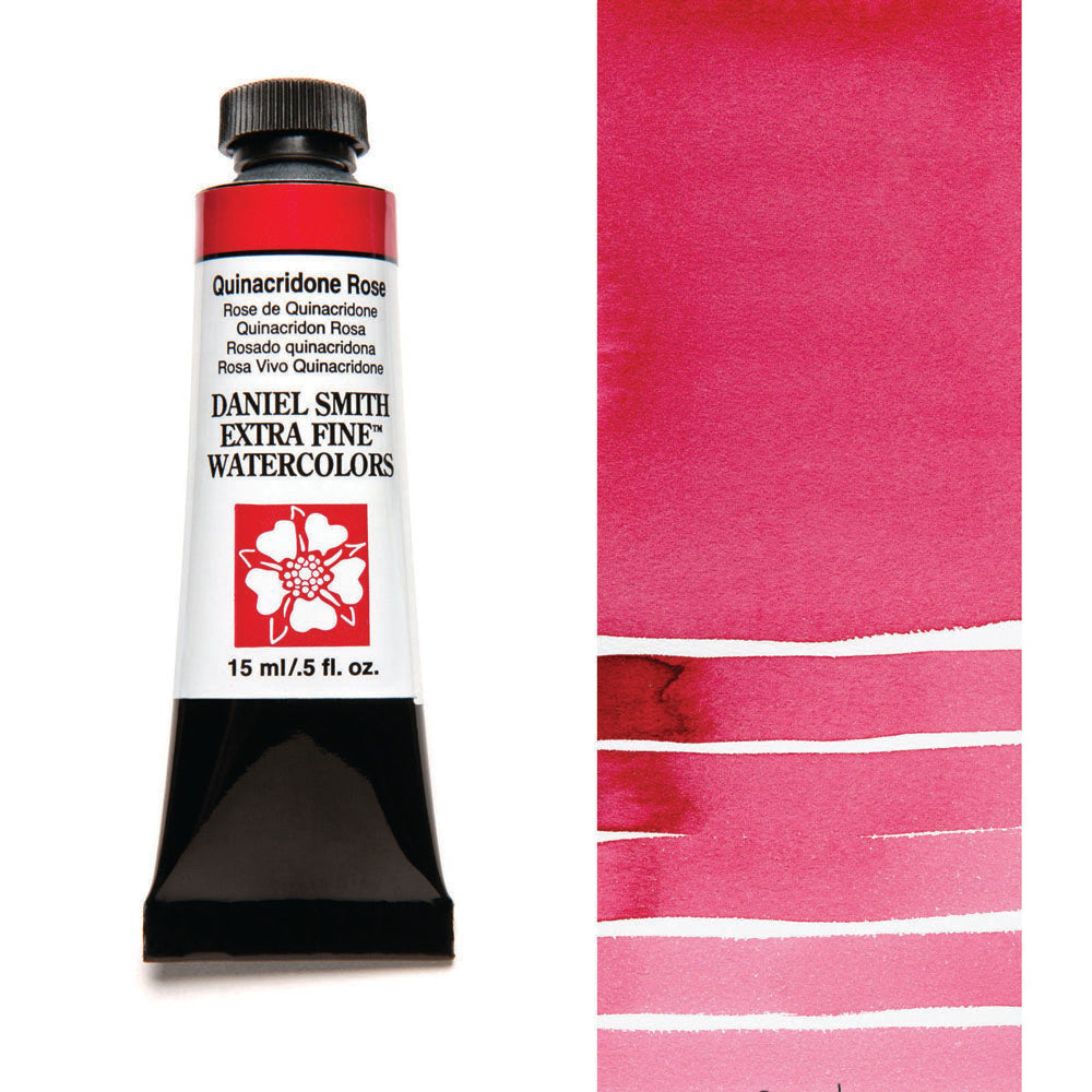 Quinacridone Rose Serie 2 Watercolor 15 ml. Daniel Smith