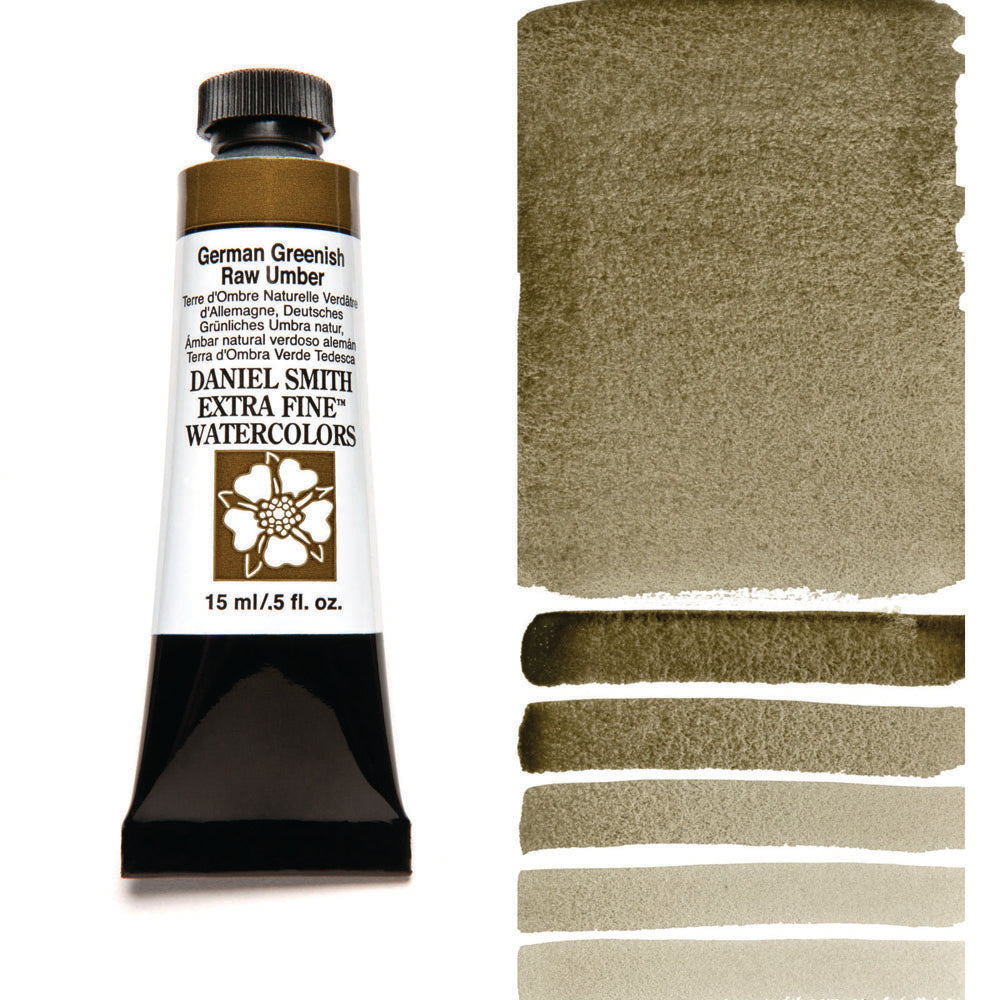 German Greenish Raw Umber Serie 1 Watercolor 15 ml. Daniel Smith