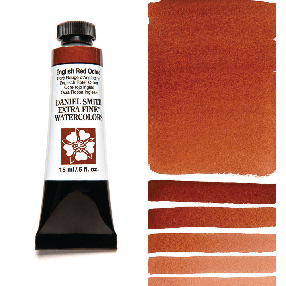 English Red Ochre Serie 1 Watercolor 15 ml. Daniel Smith