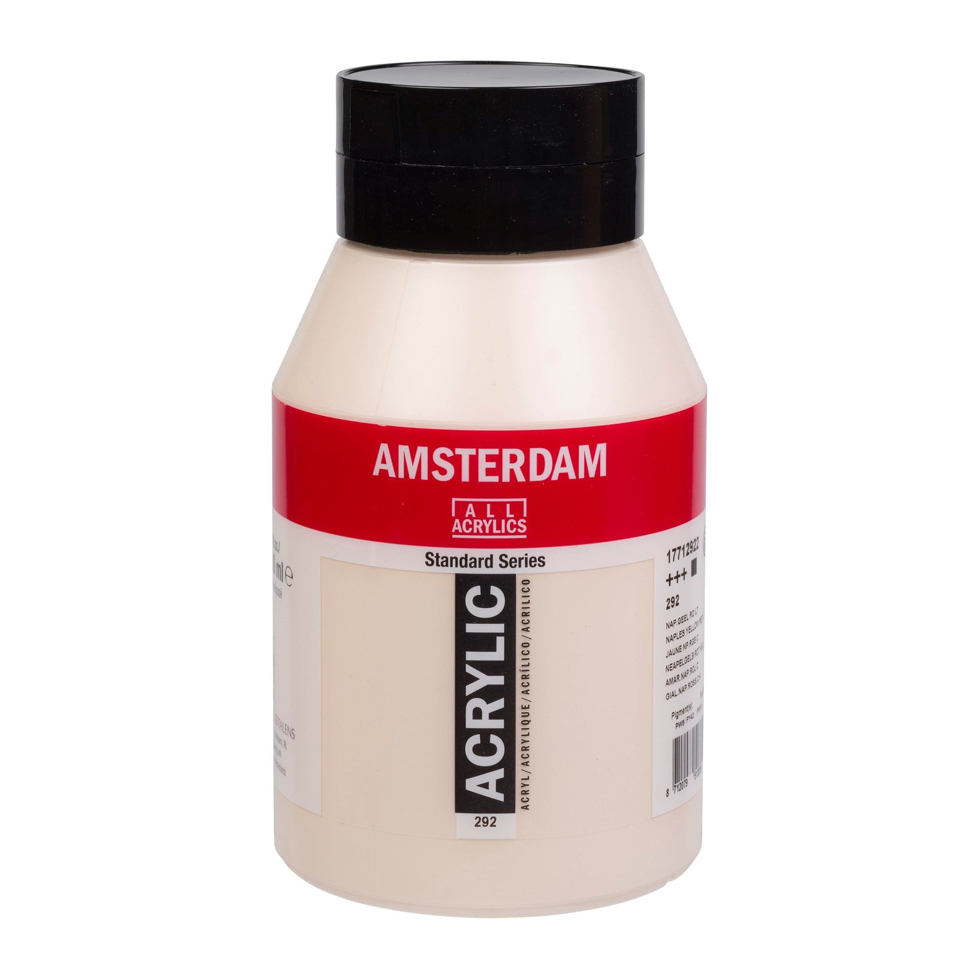 292 Napelsgeel Rood Licht 1 liter Acryl 1000ml  pot Amsterdam