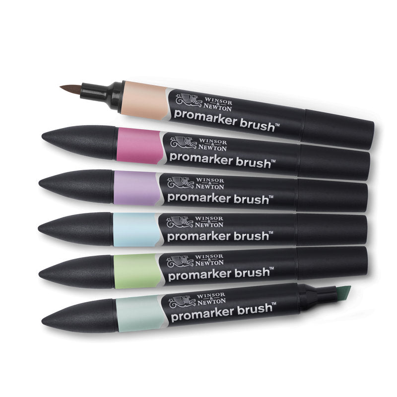 BrushMarker Set 6 PASTEL TONES