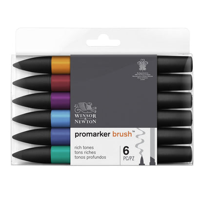 BrushMarker Set 6 RICH TONES