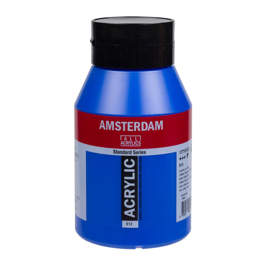 512 Kobaltblauw (Ultramarijn) 1 liter Acryl 1000ml  pot Amsterdam