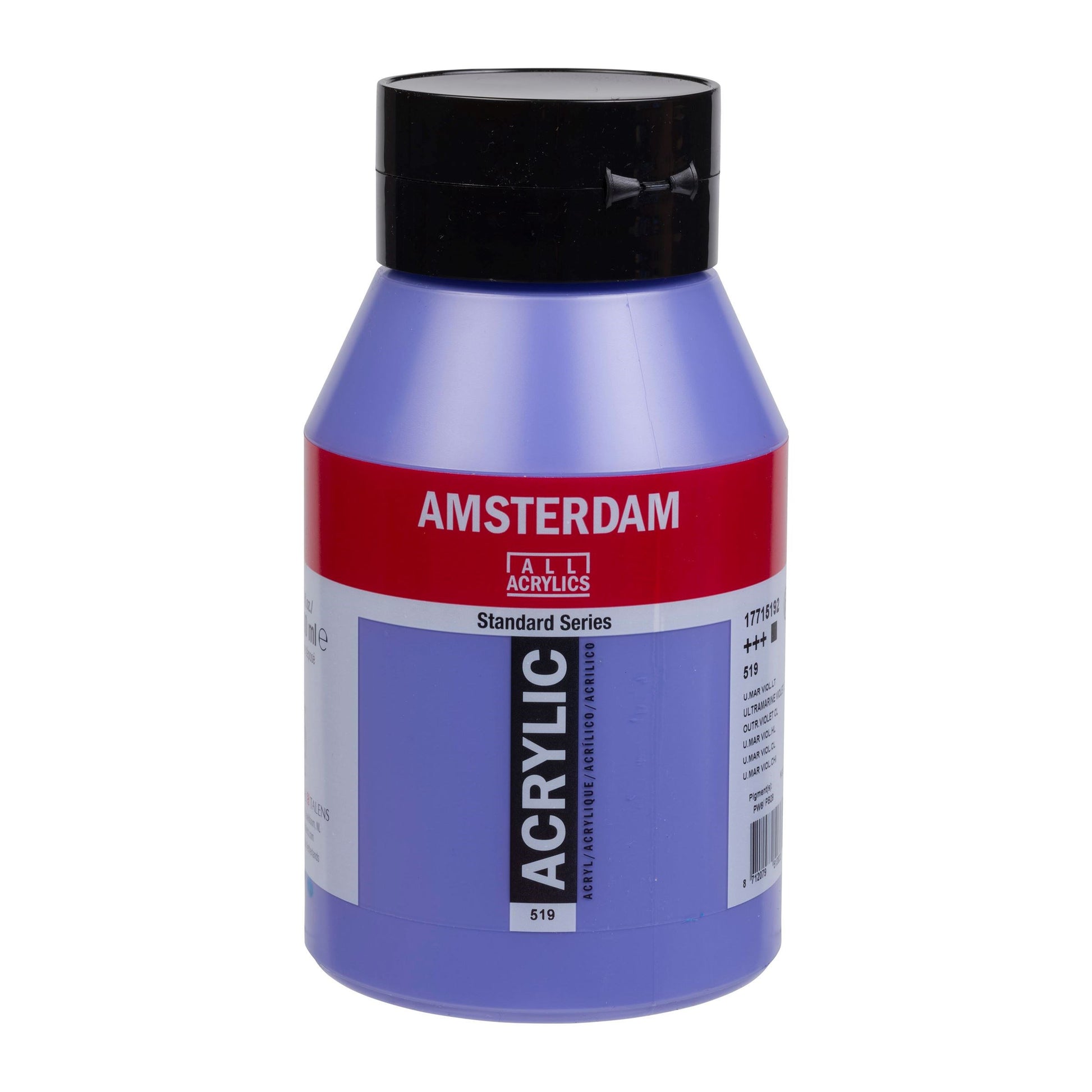 519 Ultramarijn violet licht 1 liter Acryl 1000ml  pot Amsterdam