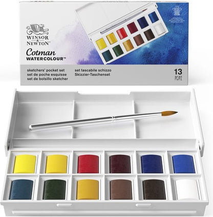 Study Aquarel set 12 napjes Cotman Sketchers box Winsor & Newton