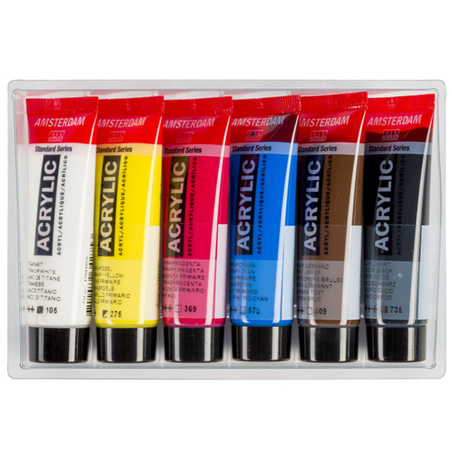 Amsterdam Acrylverf Set Primary 6x20 ml