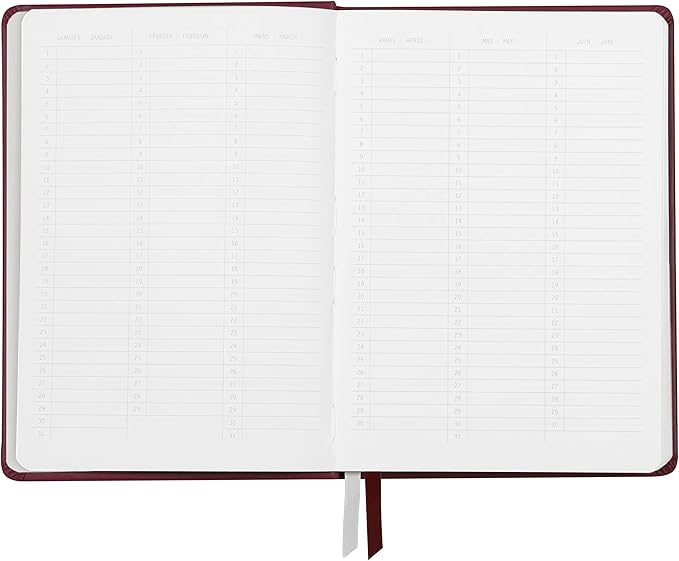 Dummie Rood A5 200gr Rhodia Creation Goalbook wit papier gebonden