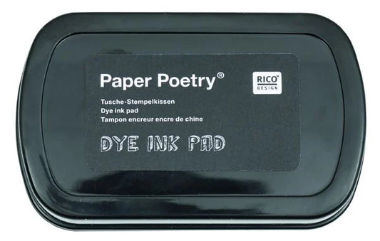 Stempelkussen Paper Poetry Zwart