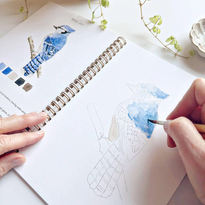 Aquarelverf werkboek - Vogels - emily lex studio watercolor workbook