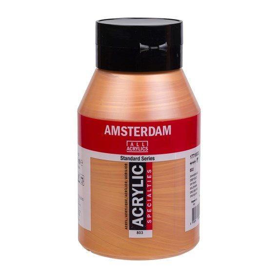 803 Donkergoud 1 liter Acryl 1000ml  pot Amsterdam S2