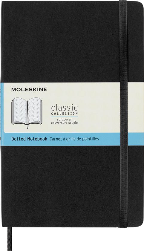 Schetsboekje Zwart 13x21cm Moleskine Art collectie dotted