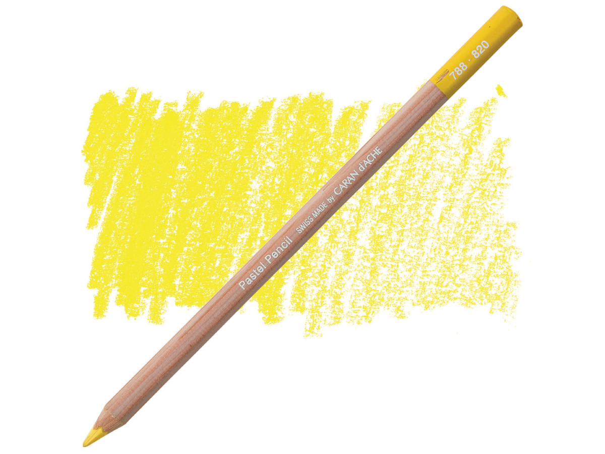 820 Golden Bismuth Yellow Pastel Potlood Caran D'Ache