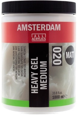 Heavy Gel Mat Medium  020 1000ml Amsterdam