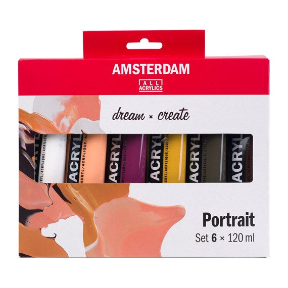 Amsterdam Acrylverf Portrait Set 6 x 120 ml