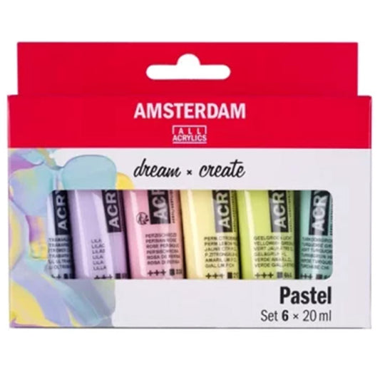 Amsterdam Acrylverf set Pastel 6x20ml