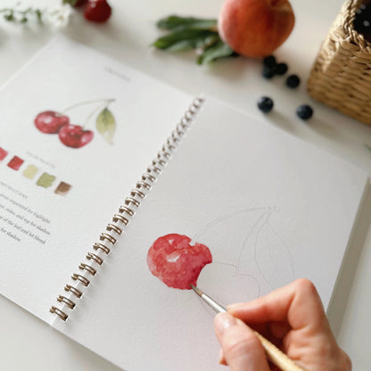 Aquarelverf werkboek - Fruit- emily lex studio watercolor workbook
