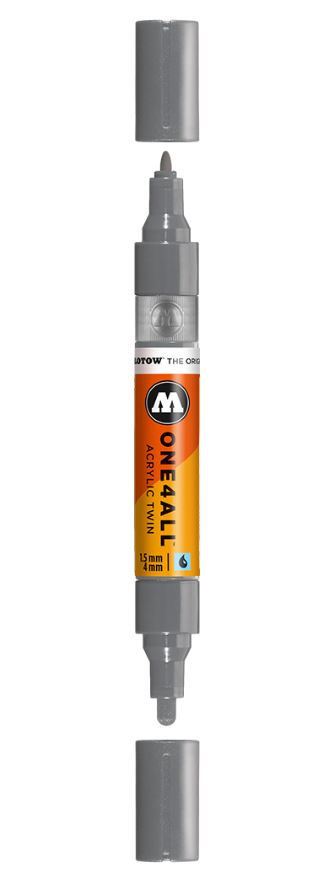 Grey Blue Dark Twin Marker One4All Molotow