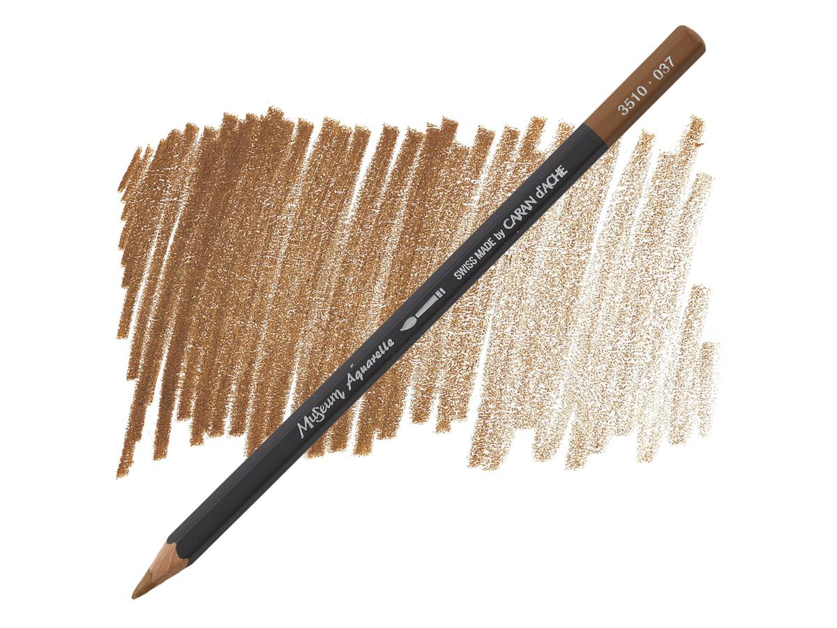 Brown Ochre 37 museum aquarel Caran D'Ache
