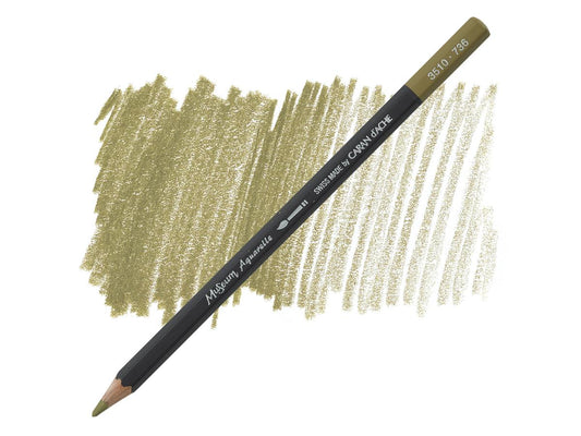 Brown Olive 50% 736 museum aquarel Caran D'Ache