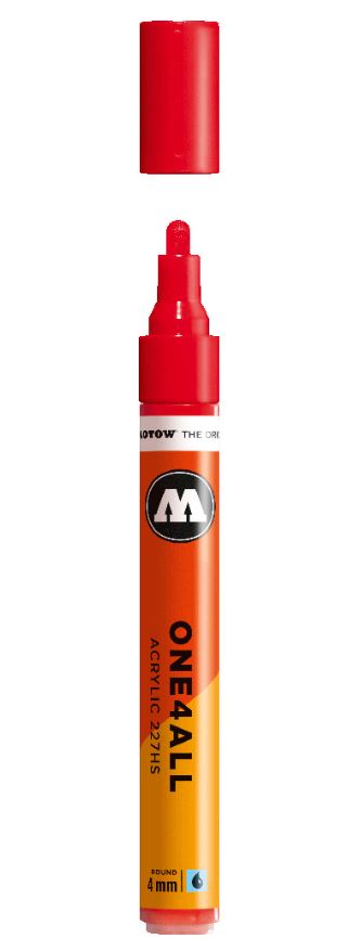 CHERRY RED 227HS 4mm Molotow One4All Acryl Marker