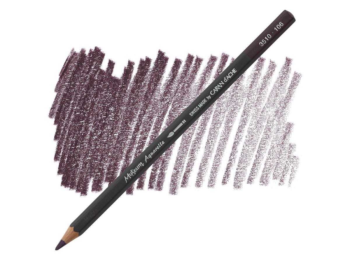 Dark Plum 106 museum aquarel Caran D'Ache