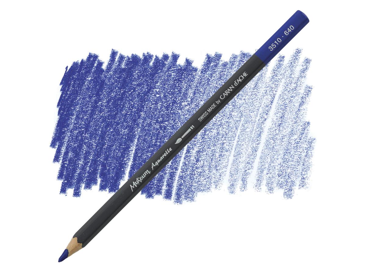 Dark Ultramarine 640 museum aquarel Caran D'Ache