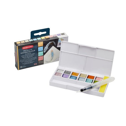 Derwent Metallic paint pan set