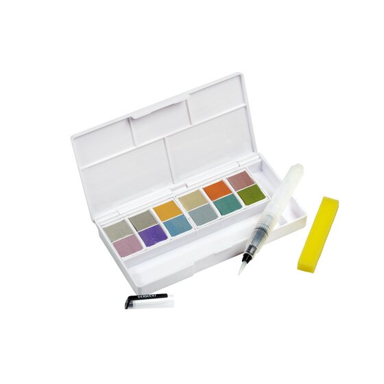 Derwent Metallic paint pan set