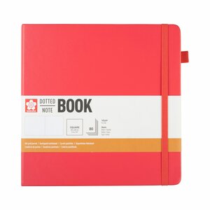 Dummy koraal rood 20 x 20 cm 80 vellen dotted Sakura