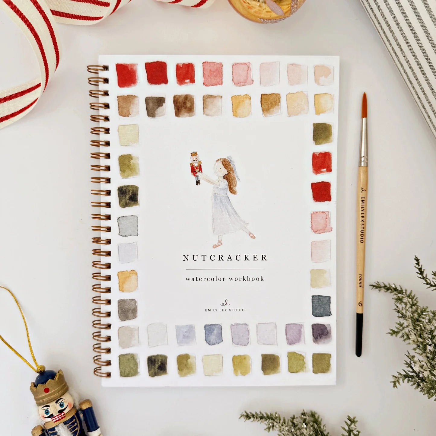 Aquarelverf werkboek - Nutcracker- emily lex studio watercolor workbook
