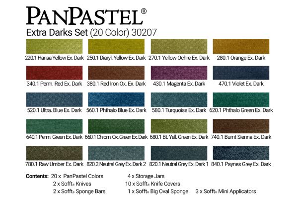 Extra Dark Shades Set PanPastel (20)