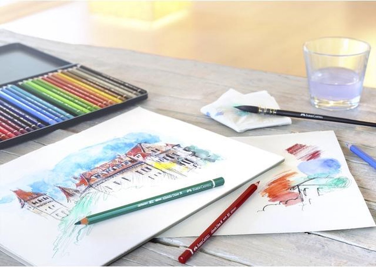 Faber Castell 120 Kleurpotloden Polychromos houten kist