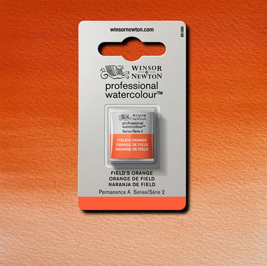 Field's orange napje 418 S2 Artist's Aquarel Winsor & Newton