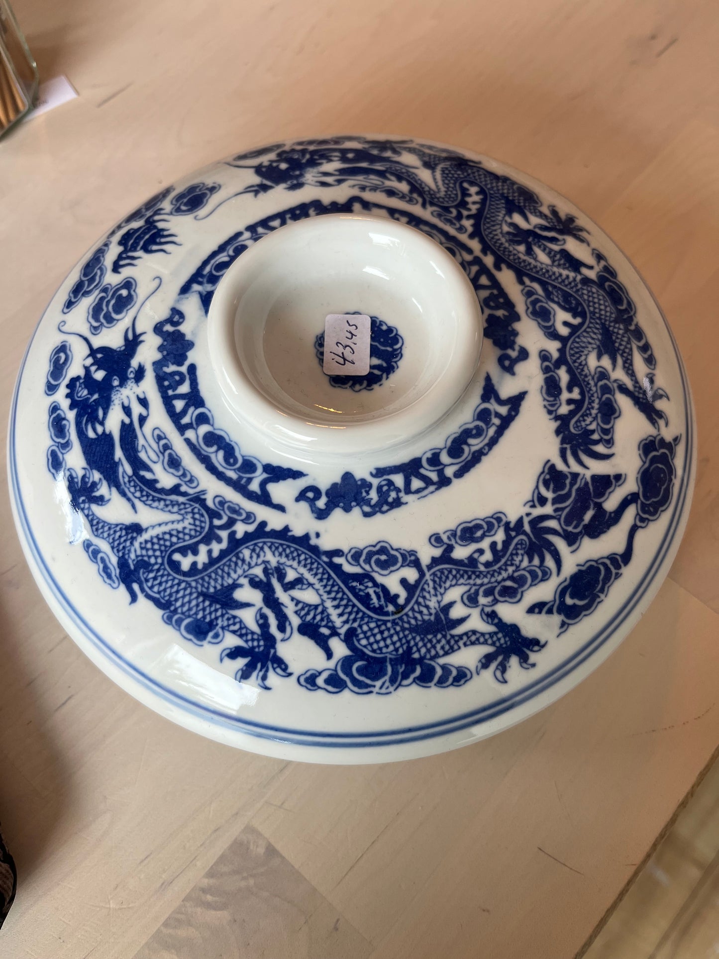 Porseleinen palet bakje met deksel