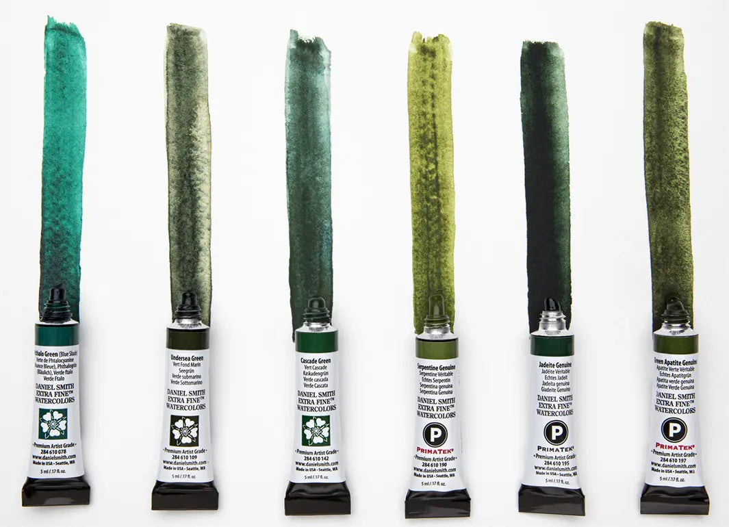 Jean Haines' Green With Envy Watercolor Set Daniel Smith set 6 tubes 5ml